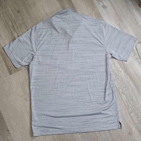 Nwt Walter Hagen gray summer short sleeve 3/4 button up collar Polo mens medium - Picture 4 of 4
